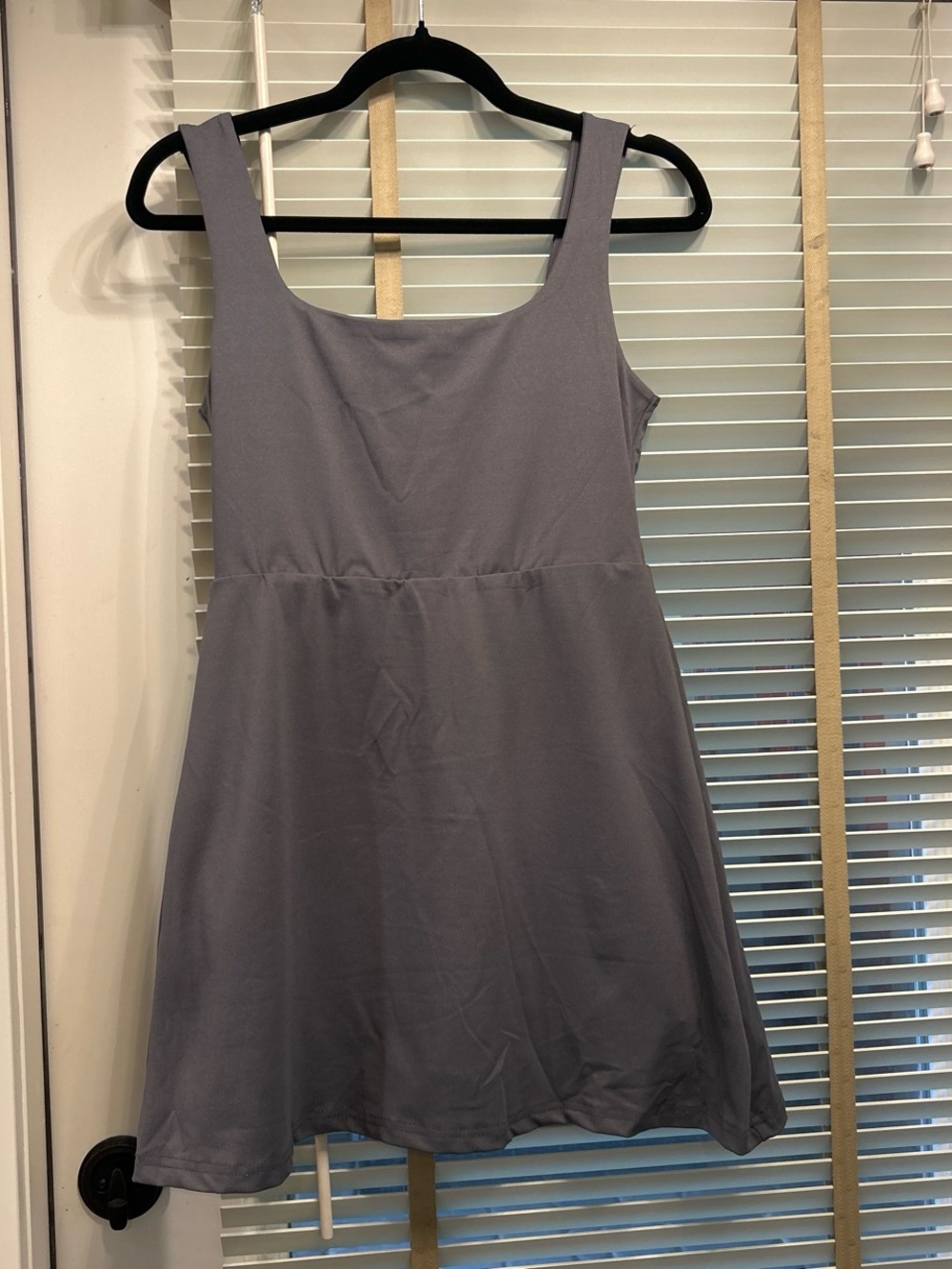 SHEIN Sleeveless Mini Active Dress in Gray